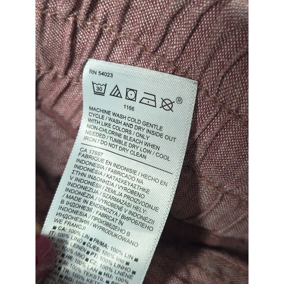 Athleta CABO Linen Wide Leg Pants in Dusty Vintage Rose sz 4 Viral Travel Vaca * - Picture 6 of 13